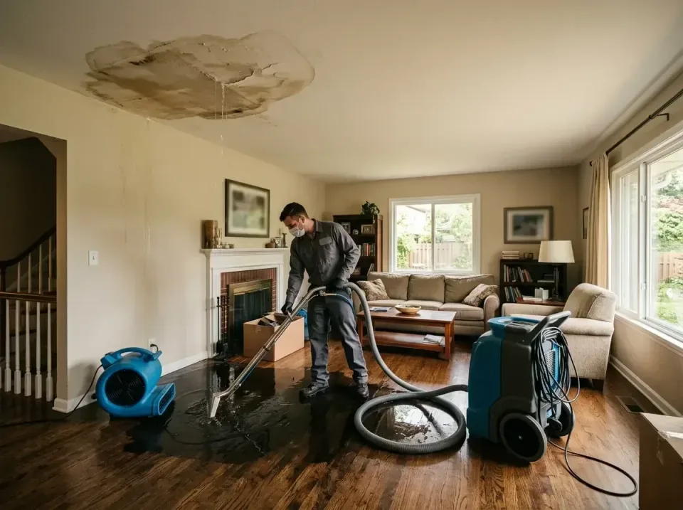 attic-pipe-burst-ceiling-drip-008 — frequently asked questions, Water Damage Restoration & Carpet Care in Roosevelt Park, MI